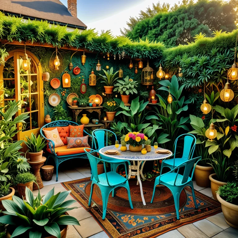 Eclectic Outdoor Oasis: Playful Decor & Lively Garden Ideas