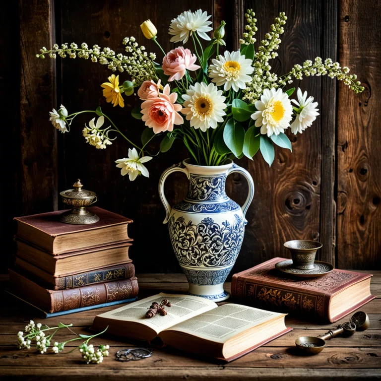 Timeless Elegance: Vintage Still Life Inspired by Dutch Masters