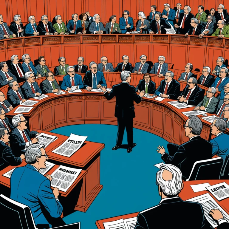 Parliamentary Pandemonium: A Comedic Spin on Political Debates