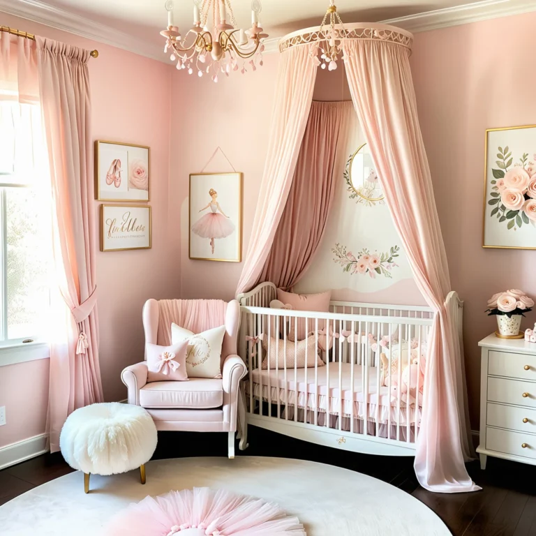 Whimsical Ballerina Nursery: Dreamy Pink Decoration Inspirations