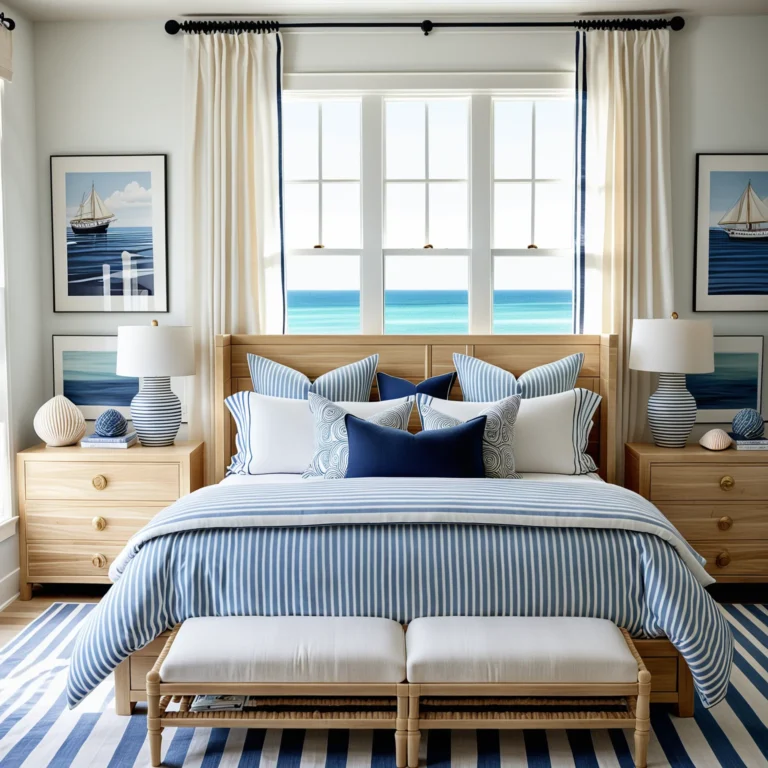Seaside Chic: Modern Nautical Bedroom Ideas